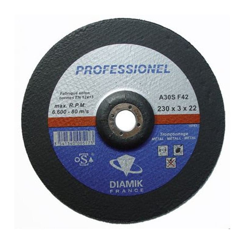 Disque à tronçonner métal 230 mm